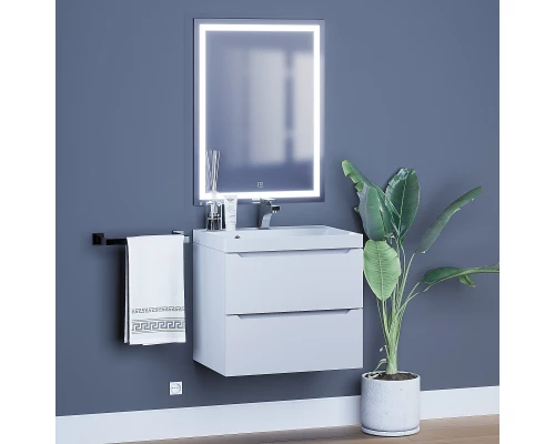 Тумба под раковину для ванной комнаты Uperwood Tanos подвесная (60 см, белая)