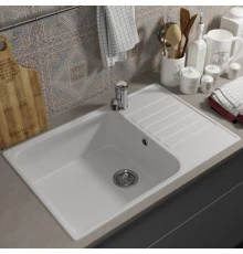 Кухонная мойка из искусственного камня Uperwood UPD-400 (прямоугольная, цвет туман)