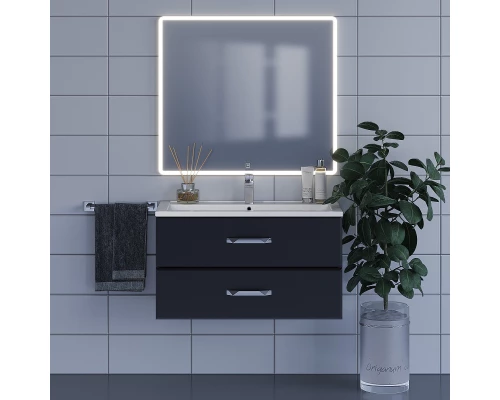 Зеркало для ванной с подсветкой Uperwood Foster (90*80 см, LED подсветка, сенсорный выключатель, антизапотевание)