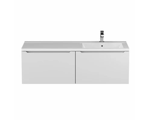 Тумба под раковину для ванной комнаты Uperwood Tanos (120 см, подвесная, правая, белая)