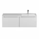 Тумба под раковину для ванной комнаты Uperwood Tanos (120 см, подвесная, правая, белая)
