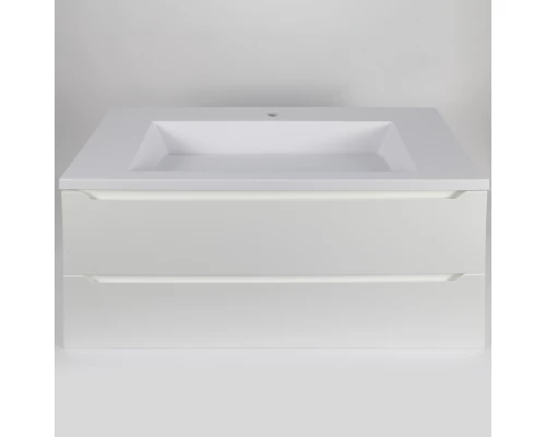 Раковина для ванной полувстраиваемая Uperwood Infinity 100х45х15,3 см, белая глянцевая