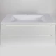 Раковина для ванной полувстраиваемая Uperwood Infinity 100х45х15,3 см, белая глянцевая