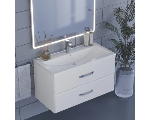 Тумба под раковину для ванной Uperwood Foster (90 см, подвесная, белая)