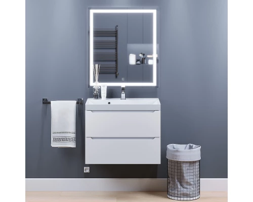 Зеркало для ванной с подсветкой Uperwood Tanos (70*80 см, LED подсветка, сенсорный выключатель, антизапотевание)