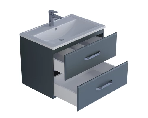 Тумба под раковину для ванной Uperwood Foster (70 см, подвесная, серый графит)