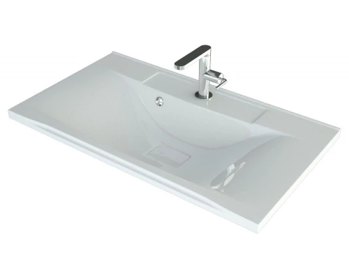 Раковина для ванной полувстраиваемая Uperwood Elen (80 см, с декоративной накладкой, белая)