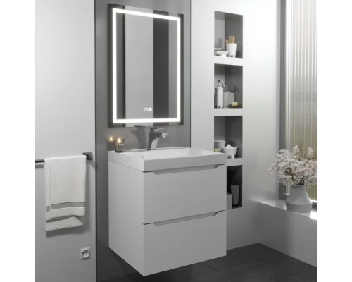 Тумба под раковину для ванной комнаты Uperwood Tanos подвесная (50 см, белая)