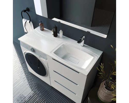 Раковина над стиральной машиной Uperwood Bon (120 см, правая)