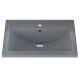 Раковина кварцевая для ванной Uperwood Foster Quartz (60 см, серая матовая, бетон)