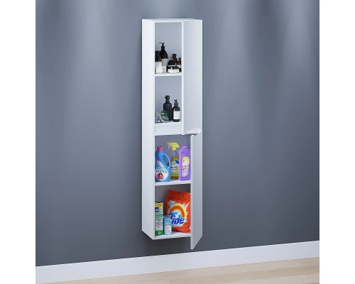 Шкаф-пенал для ванной Uperwood Tanos (33*27*150 см, подвесной, правый, белая эмаль)