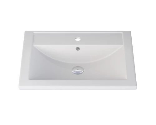 Раковина кварцевая для ванной Uperwood Foster Quartz (60 см, белая матовая, жасмин)