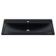 Раковина кварцевая для ванной Uperwood Foster Quartz (100 см, черная матовая, уголь)