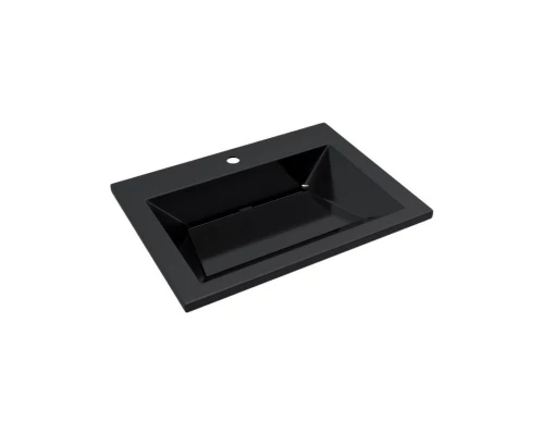 Раковина для ванной Uperwood Olivia 60 см, черная глянцевая