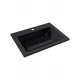 Раковина для ванной Uperwood Olivia 60 см, черная глянцевая