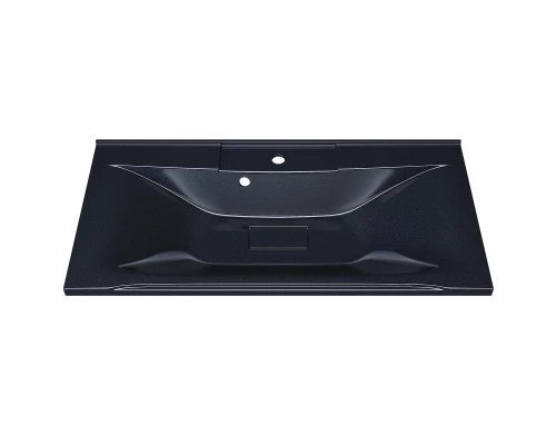 Раковина для ванной полувстраиваемая Uperwood Elen (90 см, с декоративной накладкой, черный металл)