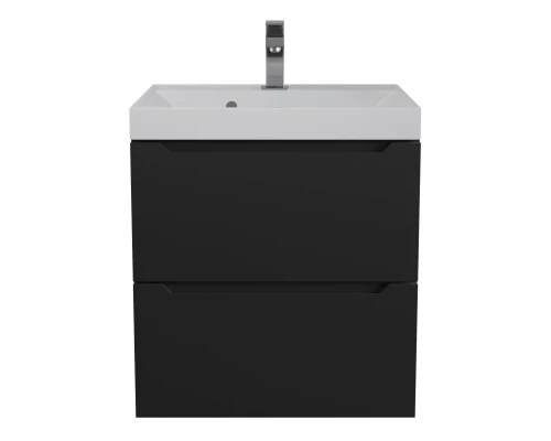 Тумба под раковину для ванной комнаты Uperwood Tanos подвесная (50 см, черная)