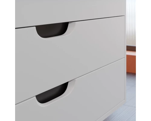 Тумба с раковиной для ванной Uperwood Modul (100 см, подвесная, матовая, белая/графит)