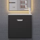 Тумба под раковину для ванной Uperwood Modul (60 см, подвесная, матовая, черная)