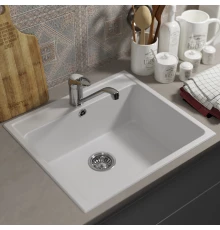 Кухонная мойка из искусственного камня Uperwood UPD-104 (прямоугольная, цвет туман)