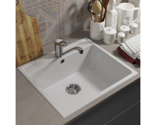 Кухонная мойка из искусственного камня Uperwood UPD-104 (прямоугольная, цвет туман)