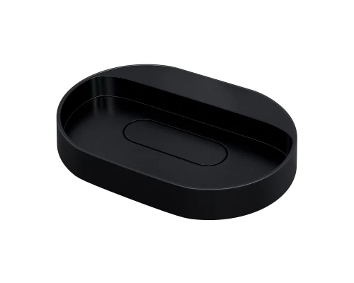 Раковина накладная кварцевая Uperwood Tanos Quartz 55 см, овальная, без отверстия для смесителя, космос