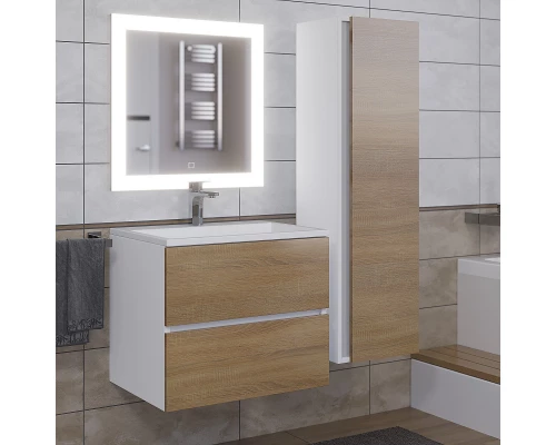 Зеркало для ванной с подсветкой Uperwood Barsa (60*80 см, LED подсветка, сенсорный выключатель, антизапотевание)