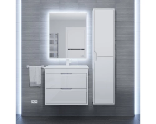 Тумба под раковину для ванной Uperwood Modul (65 см, подвесная, глянцевая, белая)