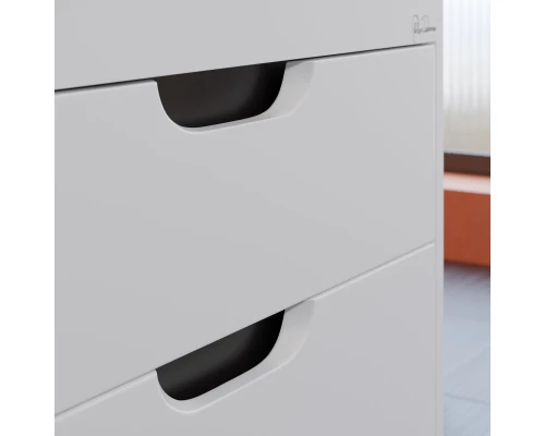 Тумба с раковиной для ванной Uperwood Modul (65 см, подвесная, матовая, белая/графит)