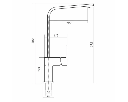 Смеситель для кухни Uperwood UPD-002 (01, хром/уголь)