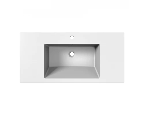 Раковина для ванной полувстраиваемая Uperwood Megan 100 см, белая матовая