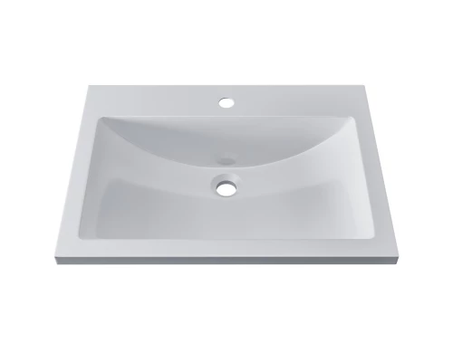 Раковина для ванной полувстраиваемая Uperwood Self 60 см, белая глянцевая