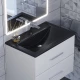 Раковина кварцевая для ванной Uperwood Foster Quartz (70 см, черная матовая, уголь)