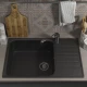 Кухонная мойка из искусственного камня Uperwood UPD-400 (прямоугольная, цвет уголь)