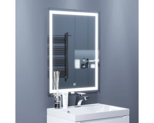 Зеркало для ванной с подсветкой Uperwood Tanos (60*80 см, LED подсветка, сенсорный выключатель, антизапотевание)