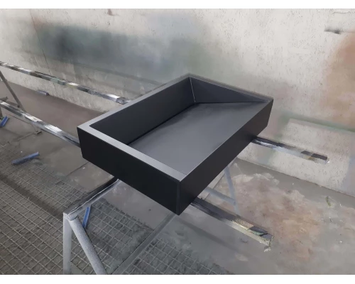 Раковина для ванной комнаты накладная Uperwood Mariana (60*40 см, прямоугольная, графит)