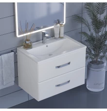 Тумба с раковиной для ванной Uperwood Foster (70 см, подвесная, белая)