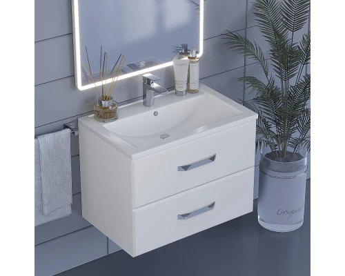 Тумба с раковиной для ванной Uperwood Foster (70 см, подвесная, белая)