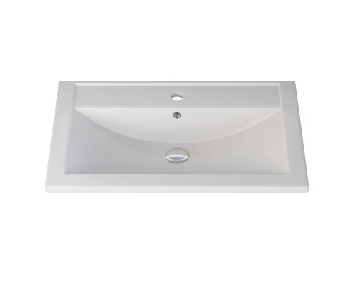 Раковина кварцевая для ванной Uperwood Foster Quartz (70 см, белая матовая, жасмин)