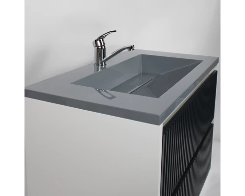 Раковина для ванной Uperwood Next Premium 80 см, серый глянец