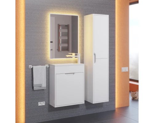 Тумба под раковину для ванной Uperwood Modul (50 см, подвесная, матовая, белая)