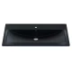 Раковина кварцевая для ванной Uperwood Foster Quartz (90 см, черная матовая, космос)