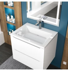 Раковина для ванной Uperwood Olivia 60 см, белая глянцевая