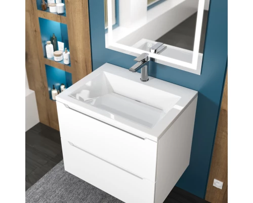 Раковина для ванной Uperwood Olivia 60 см, белая глянцевая