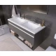 Раковина для ванной полувстраиваемая Uperwood Modul (120 см, двойная, прямоугольная)