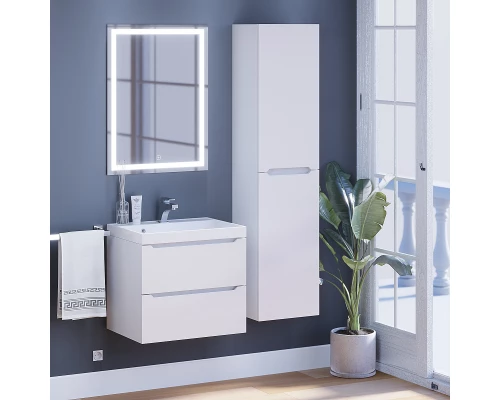 Тумба под раковину для ванной комнаты Uperwood Tanos подвесная (60 см, белая)