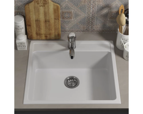 Кухонная мойка из искусственного камня Uperwood UPD-104 (прямоугольная, цвет туман)