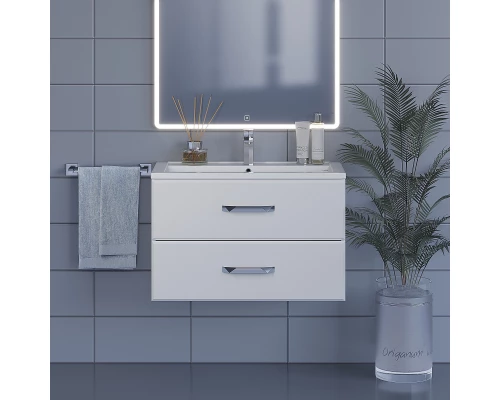 Тумба с раковиной для ванной Uperwood Foster (80 см, подвесная, белая)