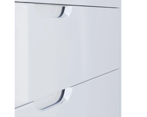 Тумба с раковиной для ванной Uperwood Modul (100 см, подвесная, глянцевая, белая)