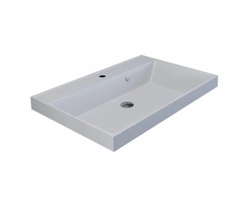 Раковина кварцевая для ванной Uperwood Classic Quartz (70 см, белая матовая, жасмин)